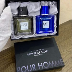 L’HOMME by Flower of Story 2 Pcs Parfume Set For Men (50ml each).