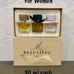 Ms Beautiful 3 Pcs Parfume Set For Women (30 ml each).