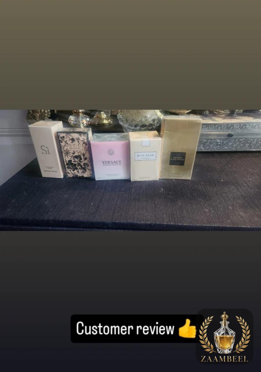 Customer perfume shelf